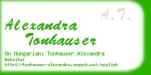 alexandra tonhauser business card